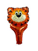 Balon foliowy zwierzątko z uchwytem - tygrys