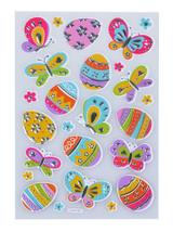 Posrebrzane naklejki wielkanocne