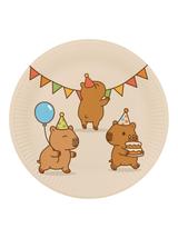 Talerze papierowe - Kapibara (8 szt.) - FSC Mix Credit