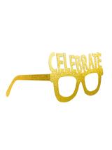 Papierowe okulary brokatowe Celebrate (4 szt.)