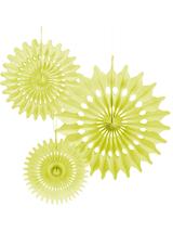 Rozety dekoracyjne (3 szt.) żółte - FSC Mix Credit