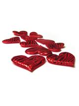 Serduszka przyklejki - zestaw w PVC (12 szt.)