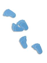 Konfetti stópki - niebieskie