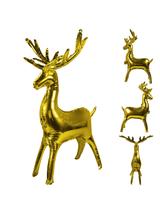 Balon foliowy - złoty renifer stojący