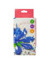 Świeczka grająco tańcząca - niebieska