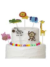 Dekoracja tortu - ZOO safari (7 szt.) - FSC Mix Credit