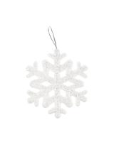 Zestaw lśniących śnieżynek 9.5 cm (7 szt.)