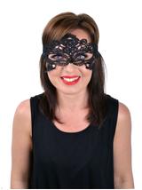 Subtelna maska koronkowa