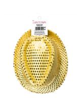 Kapelusz cekiny złoty