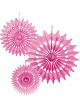 Rozety dekoracyjne (3 szt.) różowe - FSC Mix Credit