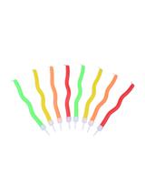 Świeczki zig zag (8 szt.)