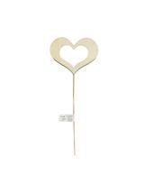 Drewniane serce na piku