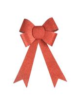 Kokarda brokatowa duża czerwona