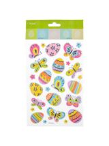 Posrebrzane naklejki wielkanocne