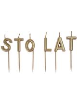 Świeczki urodzinowe napis "Sto lat"