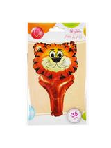 Balon foliowy zwierzątko z uchwytem - tygrys