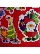 Zestaw naklejek świątecznych