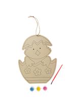 Drewniana ozdoba zrób to sam kurczak