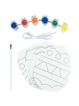 Pisanki do malowania (zestaw z farbkami i pędzelkiem) (4 szt.)