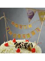 Dekoracja tortu Happy Birthday - Kraft Balloons