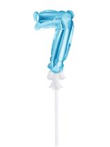 Balon foliowy na patyczku nr 7 niebieski