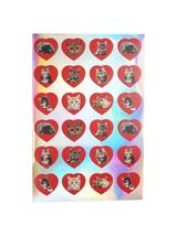 Naklejki - serca z kotami