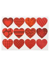 Naklejki wzorzyste serduszka