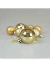 Zestaw dekoracji w bombce (9 szt.) - złote