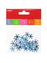Metaliczne śnieżynki samoprzylepne (24 szt.)