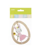 Drewniana zawieszka - jajko