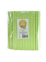 Słomki papierowe shake 8 mm limonkowe (144 szt.) - FSC Mix Credit