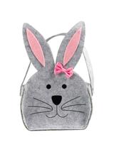 Koszyczek filcowy - zajączek z kokardką