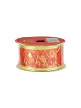 Taśma dekoracyjna na szpuli czerwona