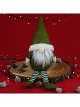 Skrzat z getrami w paski siedzący - zielony