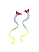 Kolorowe pasemka - spinki (2 szt.)