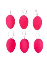 Dekoracyjne jajeczka flokowane (6 szt.)