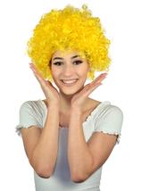 Peruka afro XXL żółta