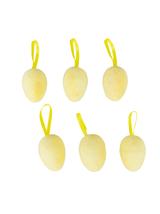 Dekoracyjne jajeczka flokowane małe (6 szt.)