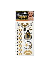 Metaliczne tatuaże halloweenowe