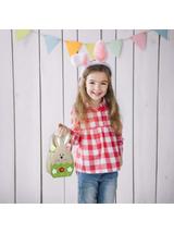 Koszyczek filcowy duży - wesoły zajączek