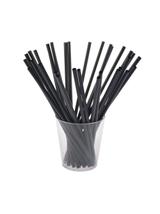 Słomki proste biodegradowalne (czarne)(zielone) - PLA (25 szt.)