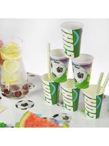 Kubki papierowe - Gol! (8 szt.)