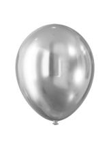 Balony - efekt chromu srebrne (5 szt.)
