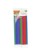 Słomki wielorazowe - proste mix kolorów (20 szt.)