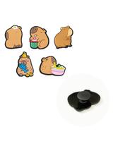 Przypinki do butów - kapibara (5 szt.)