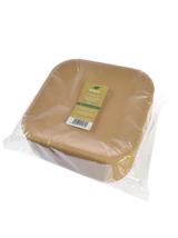 Talerze papierowe kraftowe 23 cm (144 szt.) - FSC Mix