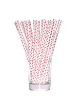 Słomki papierowe jumbo 10 mm różowe (144 szt.) - FSC Mix Credit