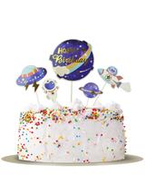 Dekoracja tortu - Galaxy (5 szt.)