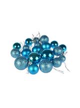 Komplet bombek dekorowanych - mix rozmiarów turkusowy