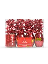 Zestaw do dekoracji prezentów czerwony